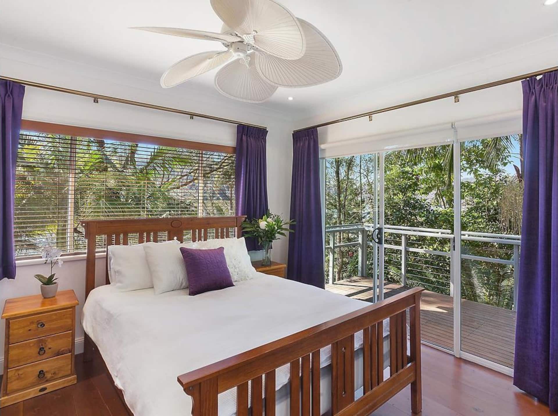 Luxury bedroom with river view